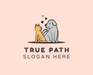 Dog Cat Grooming logo design