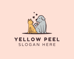 Dog Cat Grooming logo design