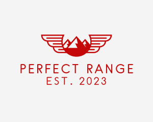 Wings Outdoor Mountain  logo design