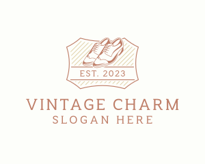 Vintage Leather Shoes logo design