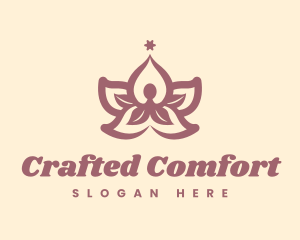 Lotus Yoga Class logo design