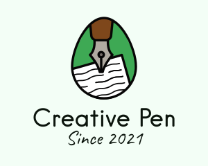 Publisher Pen Egg logo design