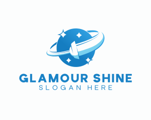 Shine Wiper Cleaning logo design