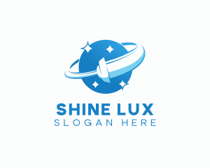 Shine Wiper Cleaning logo design