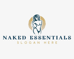 Sexy Nude Female logo design