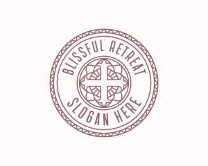 Church Catholic Cross logo design