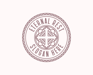 Church Catholic Cross logo design