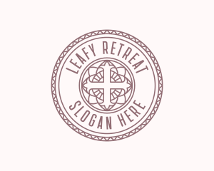 Church Catholic Cross logo design