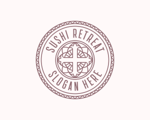 Church Catholic Cross logo design