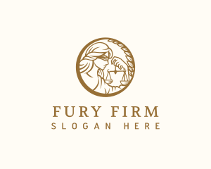 Justice Law Firm Attorney logo design