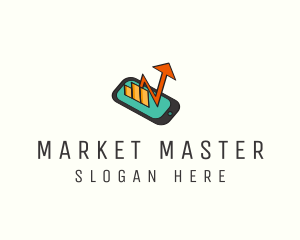 Mobile Stock Market logo design