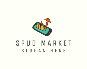 Mobile Stock Market logo design