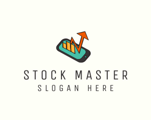 Mobile Stock Market logo design