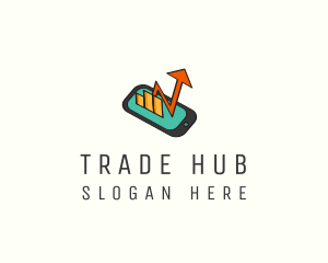 Mobile Stock Market logo design