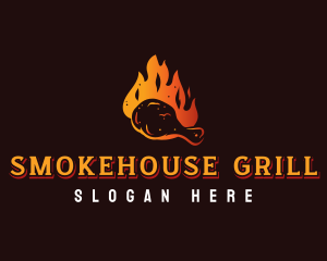 Grill Chicken Restaurant logo design