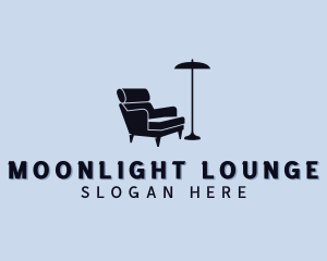 Lamp Chair Furniture logo design