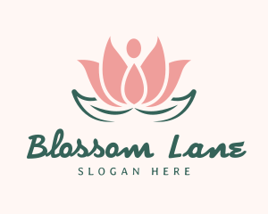 Lotus Blossom Yoga logo design