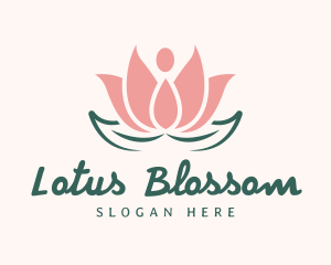 Lotus Blossom Yoga logo design