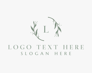 Floral Leaves Watercolor logo