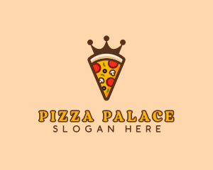 Pizza Restaurant Crown logo design