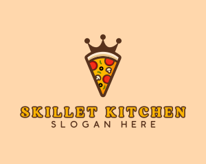 Pizza Restaurant Crown logo design