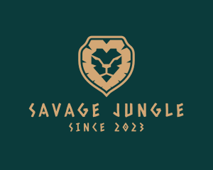 Tribal Lion Safari logo design