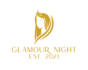 Golden Pageant Crown  logo design