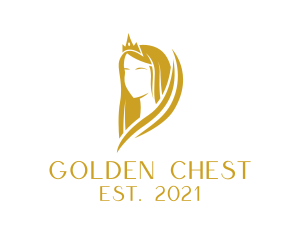 Golden Pageant Crown  logo design