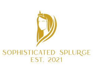 Golden Pageant Crown  logo design