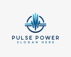 Pulse Wave Audio logo design