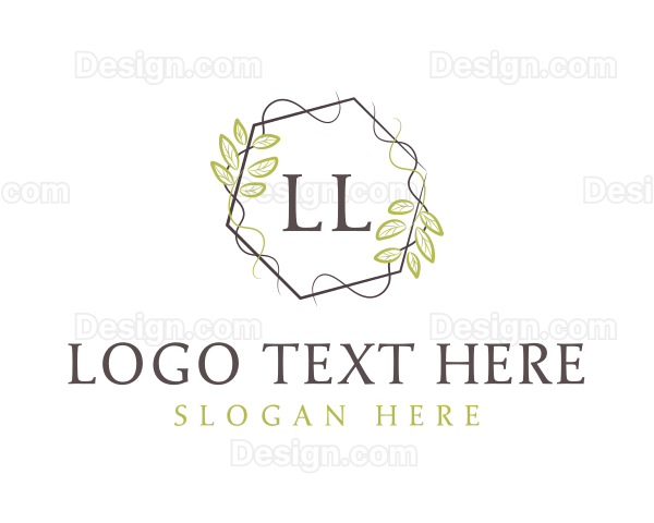 Feminine Elegant Wreath Logo