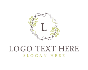 Feminine Elegant Wreath Logo