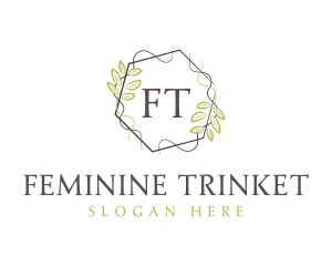 Feminine Elegant Wreath logo design