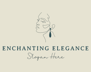 Elegant Woman Jewelry Logo