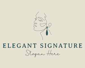 Elegant Woman Jewelry logo design