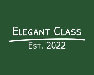 Chalk Handwriting Class logo