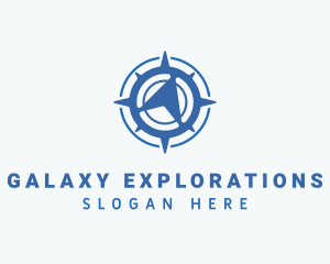 Travel Compass Navigation logo design