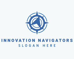 Travel Compass Navigation logo design