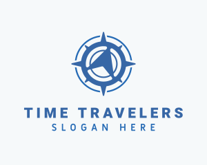 Travel Compass Navigation logo design