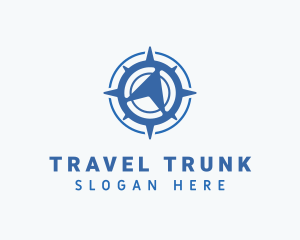 Travel Compass Navigation logo design