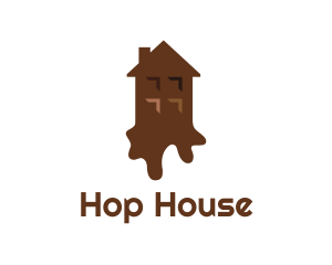 Melting Chocolate House logo design