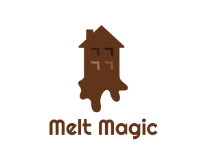 Melting Chocolate House logo design