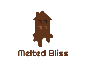 Melting Chocolate House logo design