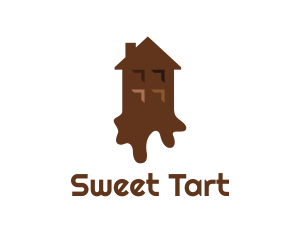 Melting Chocolate House logo design