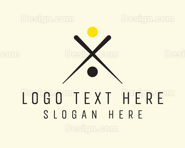 Billiards Stick Ball Logo