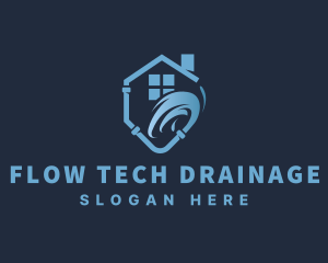 Water Pipe Plumbing logo design