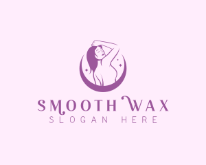 Waxing Beauty Woman logo design