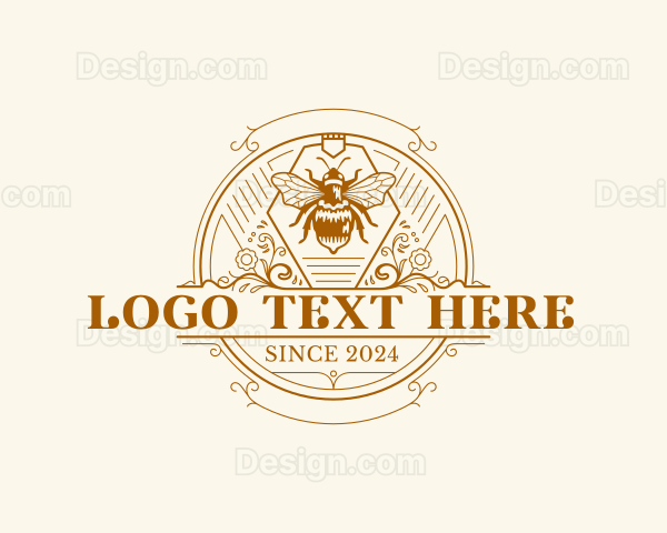 Natural Honey Bee Logo