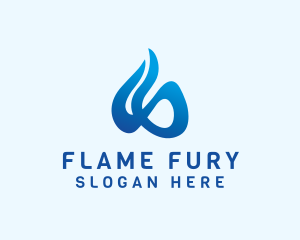 Modern Infinite Flame  logo design