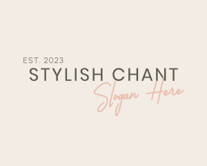 Stylish Fashion Brand logo design